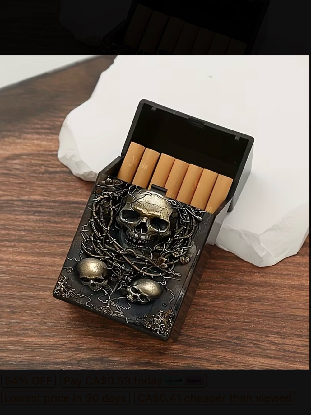 ⭐️ Skull Printed Plastic Gothic Case New